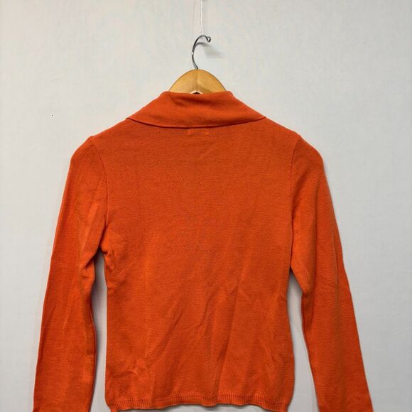 Iceberg Women Full Zip Knit Sweater Top Size Medium Wool Blend Italy D033 -13 - Picture 13 of 16
